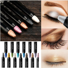 Load image into Gallery viewer, Women Waterproof Highlighter Eyeshadow Pencil Cosmetic Glitter Eye Shadow Eyeliner Pen Eyebrow Color Pencil Easy To Wear
