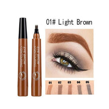 Load image into Gallery viewer, 4 Tip Microblading Tattoo Eyebrow Pencil Brow Tattoo Pen Paint Makeup Eyebrows Waterproof Cosmetic Eye Brow Liner 5 Colors