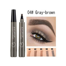 Load image into Gallery viewer, 4 Tip Microblading Tattoo Eyebrow Pencil Brow Tattoo Pen Paint Makeup Eyebrows Waterproof Cosmetic Eye Brow Liner 5 Colors
