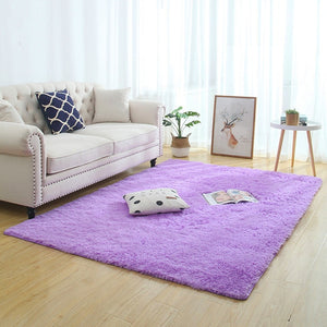 Modern Super Soft Rectangle carpet  Fluffy Rugs Anti-Skid Shaggy Area Rugs Livingroom/Bedroom carpets Home Deco