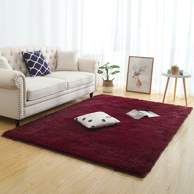 Modern Super Soft Rectangle carpet  Fluffy Rugs Anti-Skid Shaggy Area Rugs Livingroom/Bedroom carpets Home Deco