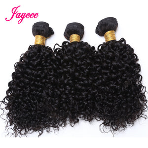 Mongolian Kinky Curly Hair Extension 3 PCS Human Hair Bundles Weave Tissage Cheveux Humain Hair Natural Color Free Shipping