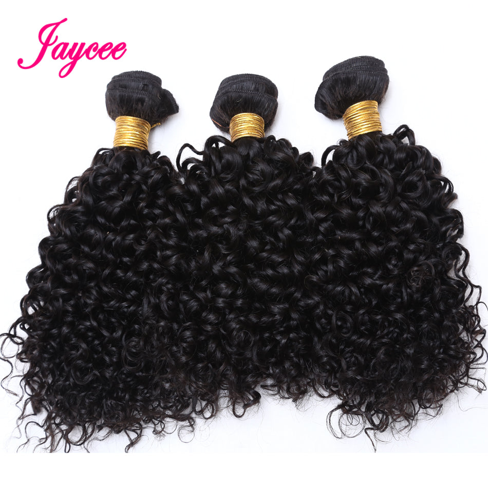 Mongolian Kinky Curly Hair Extension 3 PCS Human Hair Bundles Weave Tissage Cheveux Humain Hair Natural Color Free Shipping