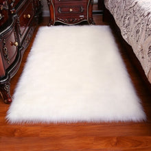 Load image into Gallery viewer, Long Hair Solid Carpet  Living Room Deco Artificial Skin Rectangle Fluffy Mat Pad Anti-Slip Chair Sofa Cover Plain Area Rugs
